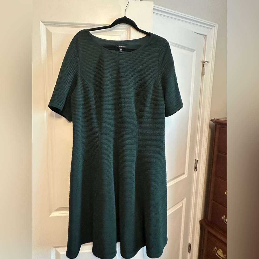 Lane Bryant Dark Green Midi Dress Size 18/20
